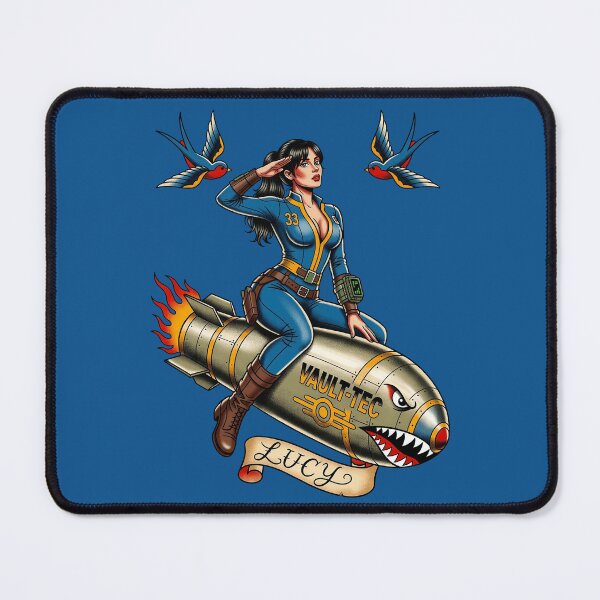 Item preview, Vault 33 Bomb Pinup Tattoo designed and sold by Fictional Ink Society.