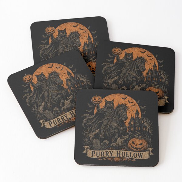 Item preview, Black Cat Headless Horseman - Purry Hollow designed and sold by Nacho Average Designs.