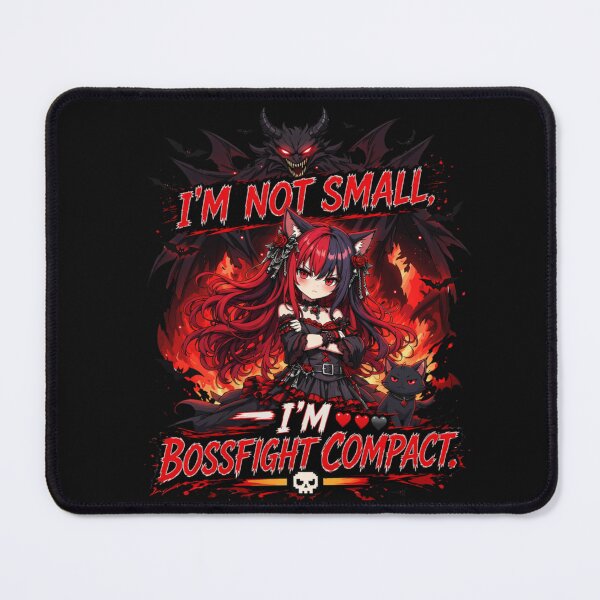 Item preview, I'm Not Short, I'm Boss Fight Compact | Funny Anime Gamer Girl designed and sold by Revyra Design .