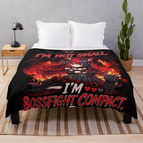 Item preview, I'm Not Short, I'm Boss Fight Compact | Funny Anime Gamer Girl designed and sold by Revyra Design .