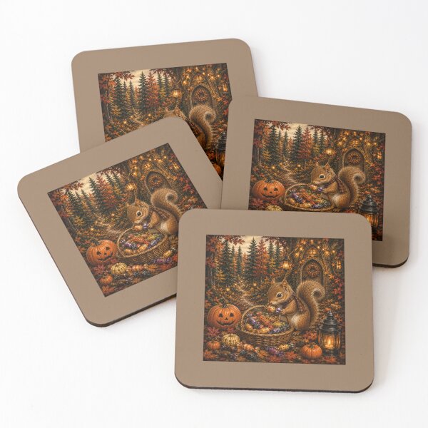 Item preview, A Squirrel Gathering Wrapped Candies designed and sold by Novel Works Studio.