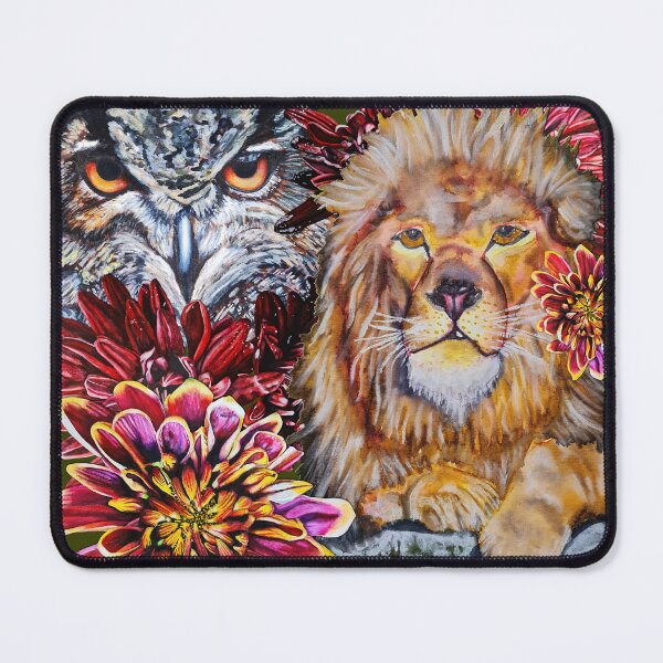 Item preview, Lion, Owl, Chrysanthemums Color 10 designed and sold by nastiaart.