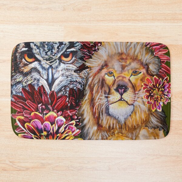 Item preview, Lion, Owl, Chrysanthemums Color 10 designed and sold by nastiaart.