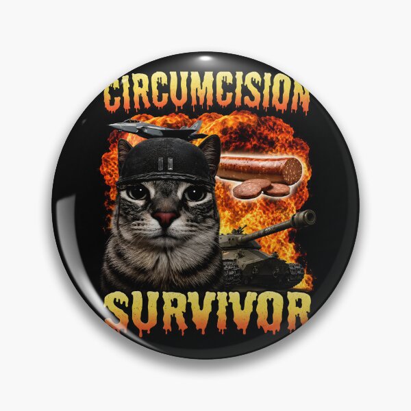 Item preview, Circumcision Survivor - Funny Cat - Funny Inappropriate designed and sold by Neotakuz.