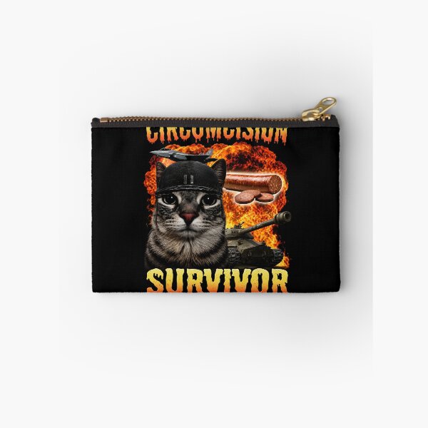 Item preview, Circumcision Survivor - Funny Cat - Funny Inappropriate designed and sold by Neotakuz.