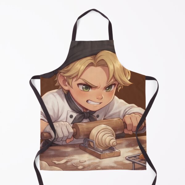 Item preview, Small pastry container with a croissant-making design designed and sold by Azurart2.