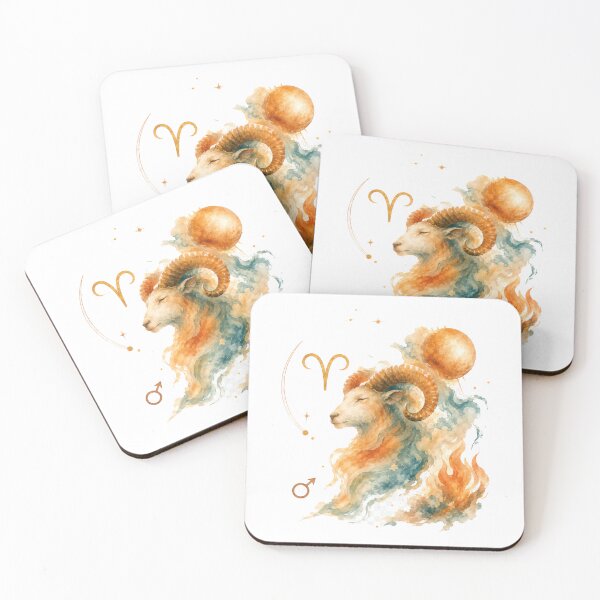 Item preview, Aries Watercolor Zodiac Spirit designed and sold by NucciCollective.