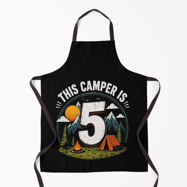 Item preview, This Camper Is 5 Fifth Birthday Camping Adventure Party Design designed and sold by msaloyach.