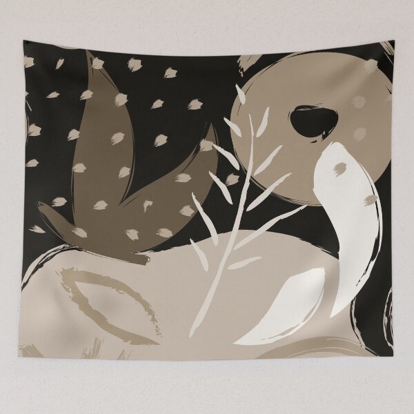 Item preview, Sepia Earth Tones Black And White Modern Abstract  designed and sold by DEC02.