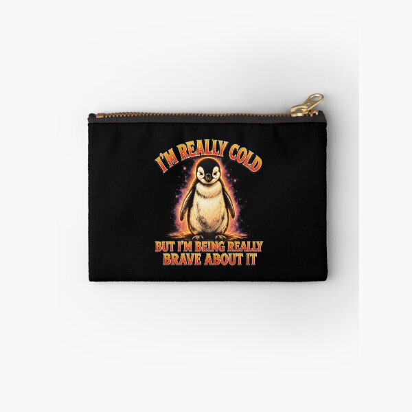 Item preview, Brave Cold Penguin Winter Animal Joke designed and sold by elderberry.