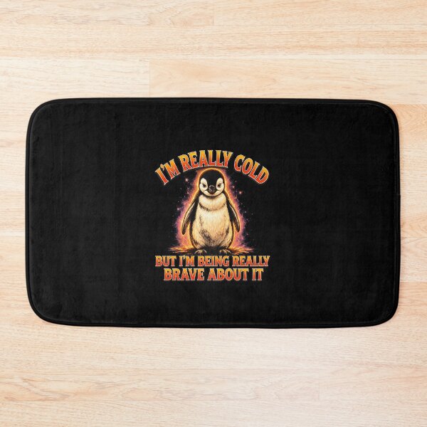 Item preview, Brave Cold Penguin Winter Animal Joke designed and sold by elderberry.