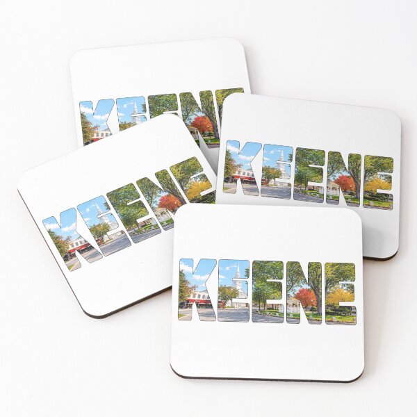 Item preview, KEENE - Cheshire County New Hampshire Central Square White Church designed and sold by Adam Gormley.