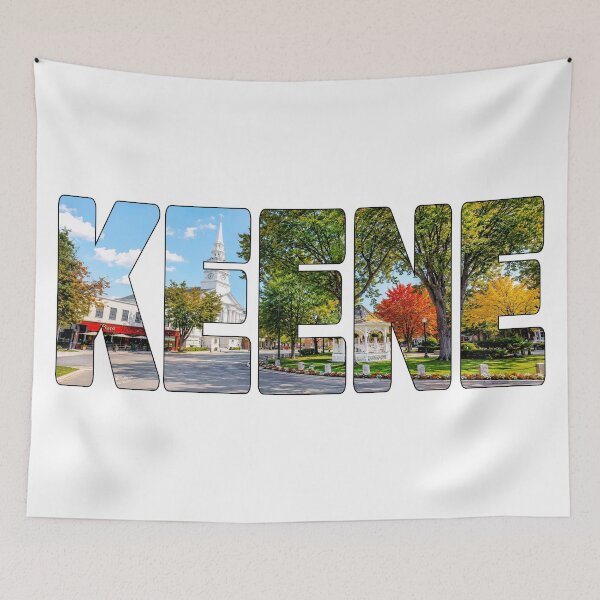 Item preview, KEENE - Cheshire County New Hampshire Central Square White Church designed and sold by Adam Gormley.