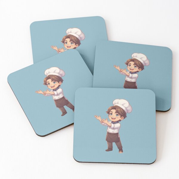 Item preview, Design of a happy little chef pointing at the pastry shop designed and sold by Azurart2.
