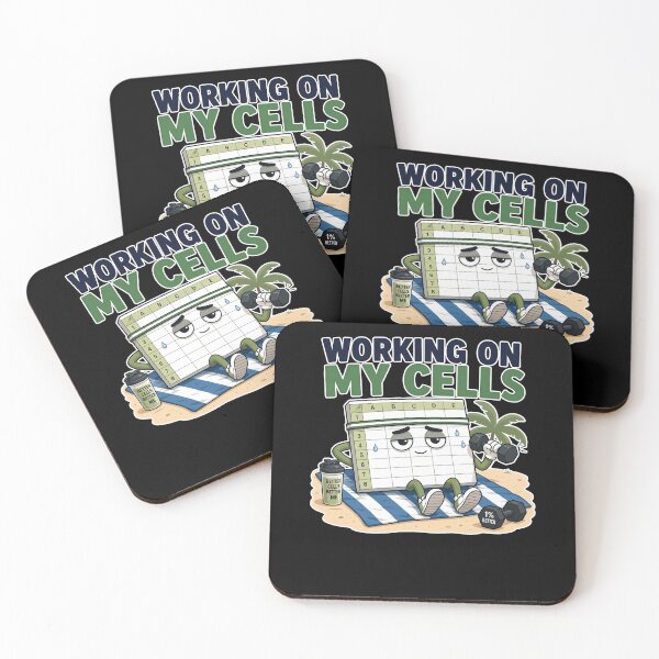 Item preview, Working On My Cells Spreadsheet Gym Workout Joke designed and sold by elderberry.