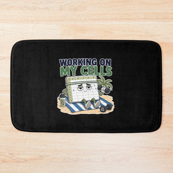 Item preview, Working On My Cells Spreadsheet Gym Workout Joke designed and sold by elderberry.