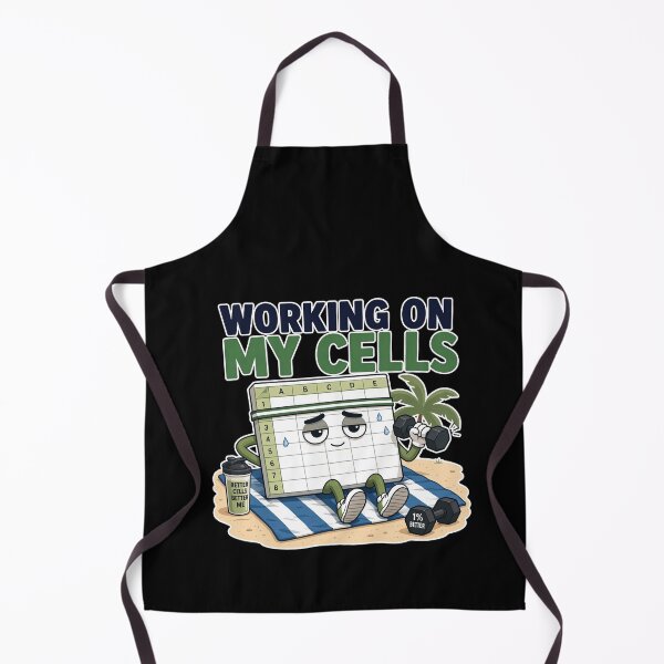 Item preview, Working On My Cells Spreadsheet Gym Workout Joke designed and sold by elderberry.