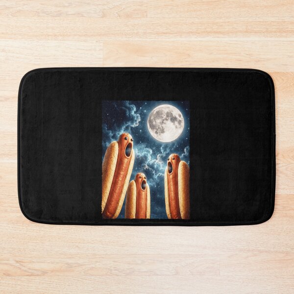 Item preview, Funny Space Hot Dogs Howling At A Full Moon designed and sold by elderberry.