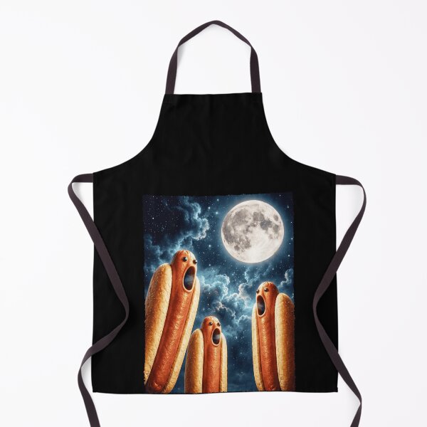 Item preview, Funny Space Hot Dogs Howling At A Full Moon designed and sold by elderberry.