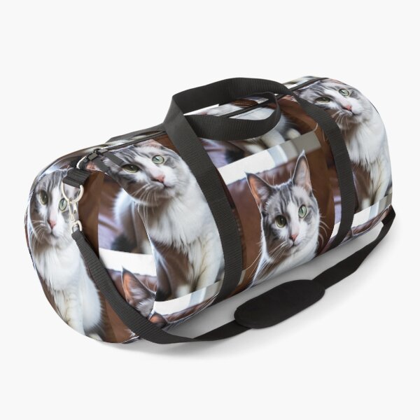 Item preview, Animals - White and Gray Tabby Cat, Elegant Feline Portrait designed and sold by World-Pets.