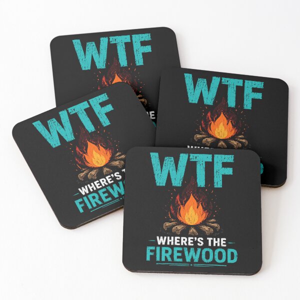 Item preview, WTF Where's The Firewood Funny Camping Campfire Humor Design designed and sold by msaloyach.