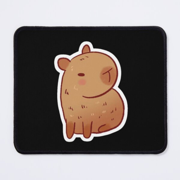 Item preview, Cute Grumpy Capybara Sticker | Kawaii Angry Capybara | Funny Animal Laptop Sticker designed and sold by RJACreative.