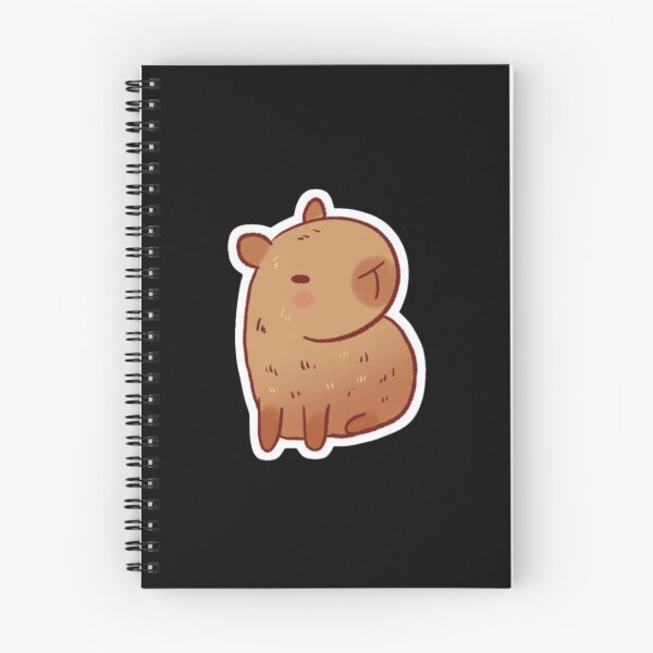 Item preview, Cute Grumpy Capybara Sticker | Kawaii Angry Capybara | Funny Animal Laptop Sticker designed and sold by RJACreative.