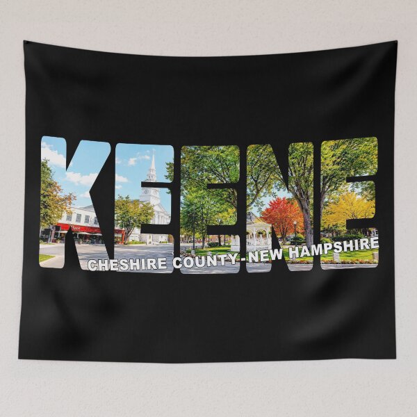 Item preview, KEENE Cheshire County New Hampshire - Central Square White Church designed and sold by Adam Gormley.
