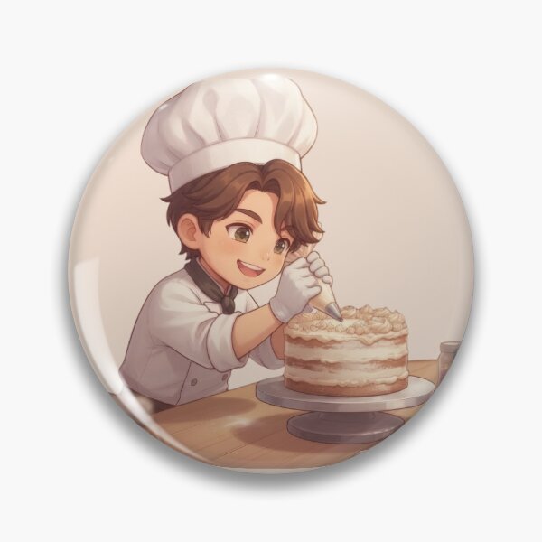 Item preview, Pastry student decorating a cake with cream designed and sold by Azurart2.