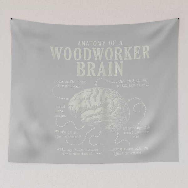 Item preview, Anatomy of A Woodworker Brain Funny Woodworking Design designed and sold by mjohnson9.
