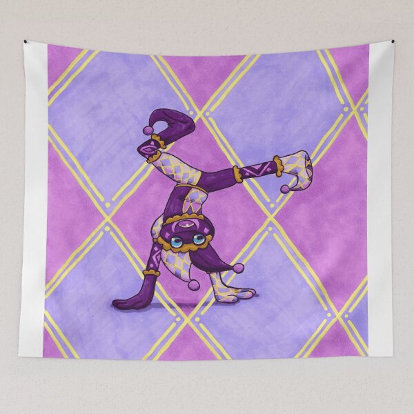 Item preview, Whimsical Purple Jester Frog Harlequin Acrobat designed and sold by Dapper-Frog.
