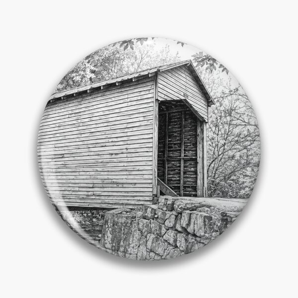 Item preview, Link Farm Covered Bridge - graphene pencil designed and sold by gotucoveredart.