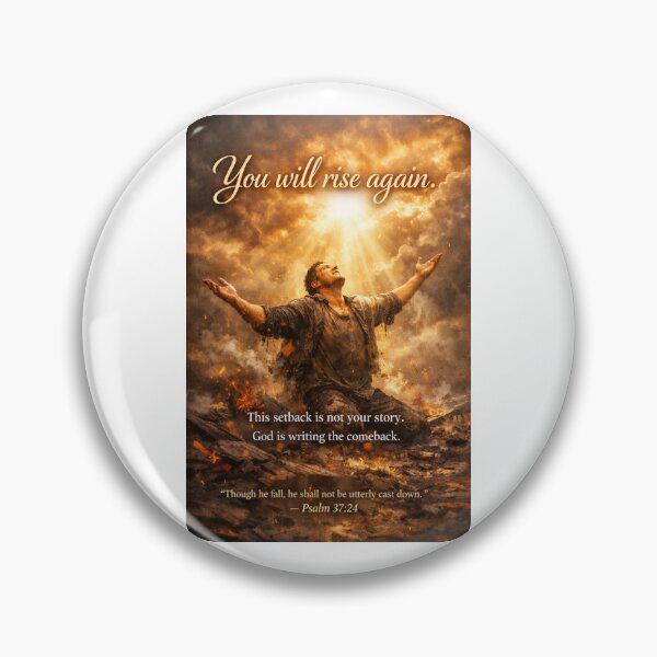 Item preview, You Will Rise Again — Psalm 37:24 | Faith Wave Ministries designed and sold by MastersDesignNk.