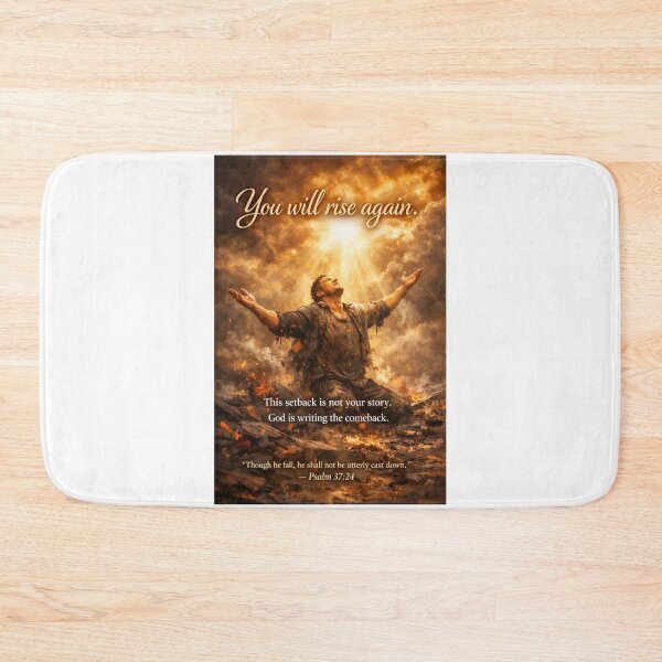 Item preview, You Will Rise Again — Psalm 37:24 | Faith Wave Ministries designed and sold by MastersDesignNk.