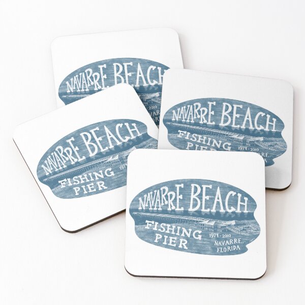 Item preview, Copy of Navarre Beach Florida Fishing Pier Label designed and sold by John Morris Illustration.