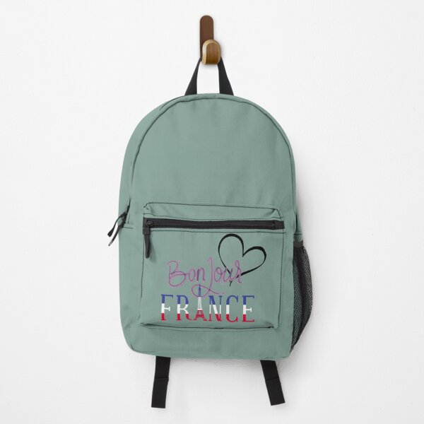 Item preview, Bonjour France – Elegant Design with Heart & Eiffel Tower designed and sold by Sarah'sCreativeLab.