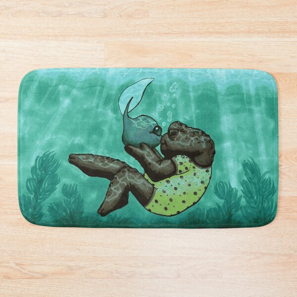 Item preview, Cute Swimming Frog and Tadpole Underwater Pond Art designed and sold by Dapper-Frog.