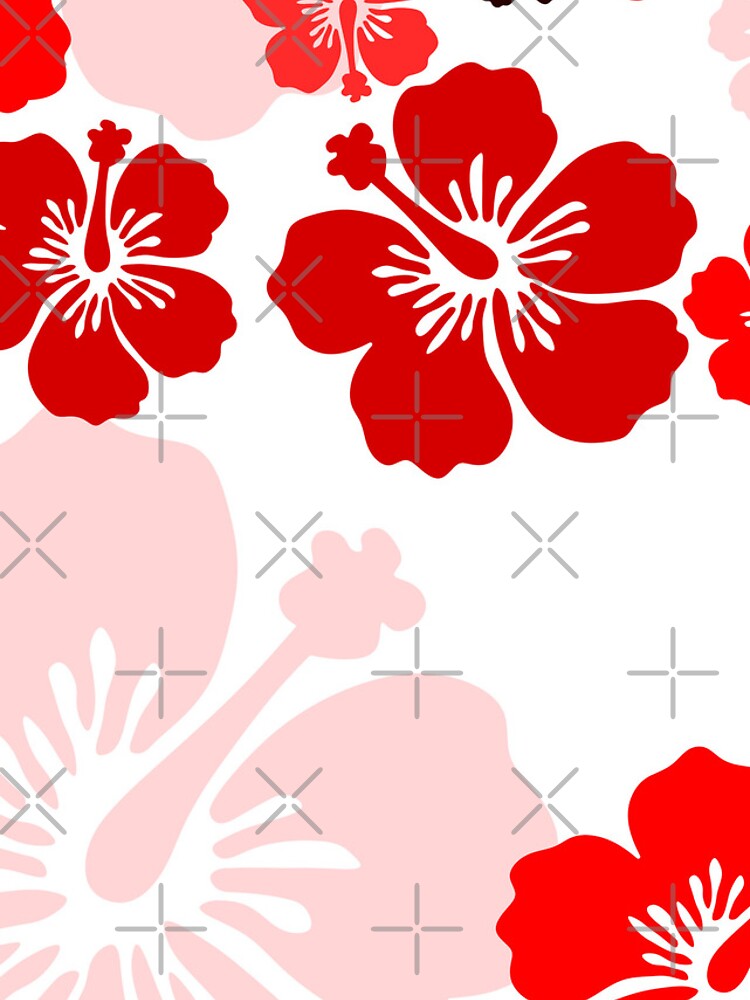 Thumbnail 4 of 4, Samsung Galaxy Phone Case, Red Hibiscus floral pattern by RKTOPIC designed and sold by RKTopic.