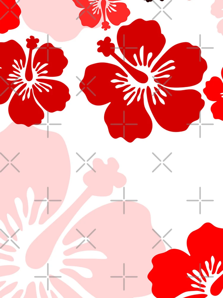 Thumbnail 4 of 4, iPhone Case, Red Hibiscus floral pattern by RKTOPIC designed and sold by RKTopic.