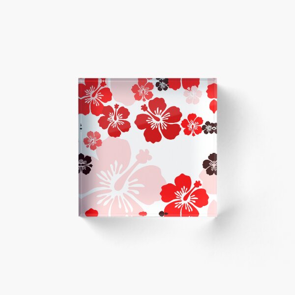 Item preview, Red Hibiscus floral pattern by RKTOPIC  designed and sold by RKTopic.