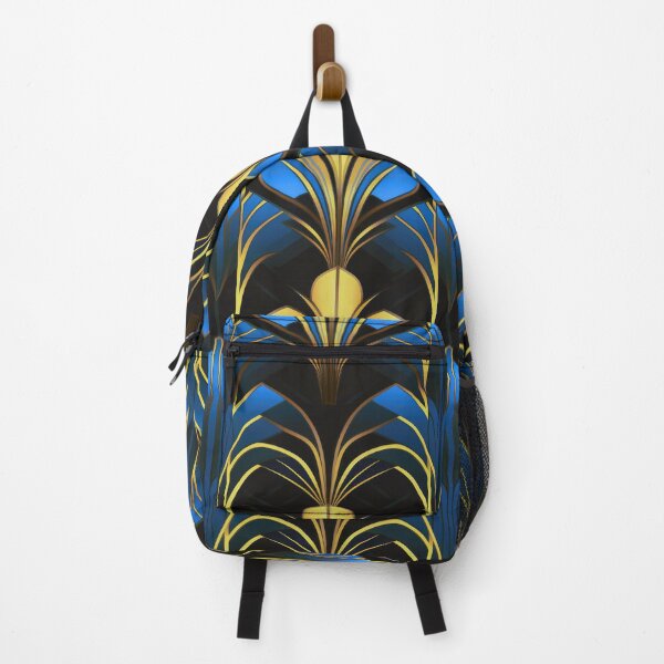 Item preview, Sky Blue And Golden Hues Art Deco Pattern designed and sold by DEC02.
