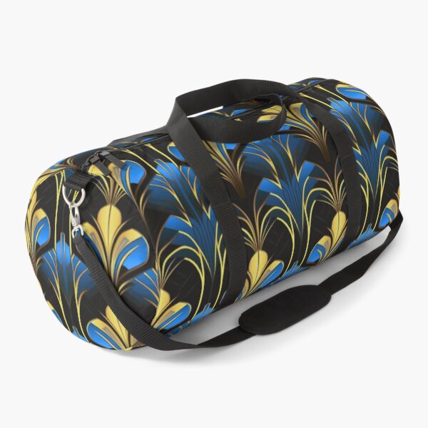 Item preview, Sky Blue And Golden Hues Art Deco Pattern designed and sold by DEC02.
