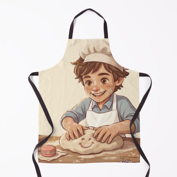 Item preview, Cute Little Baker Kneading Happy Dough Gift Culinary Art designed and sold by Azurart2.
