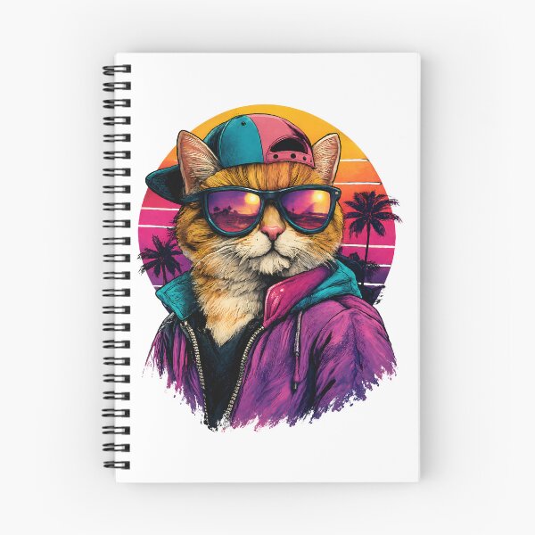Item preview, Retro Vaporwave Cat designed and sold by VerdePegajoso.