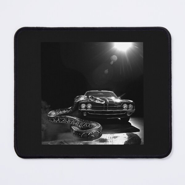 Item preview, Classic Muscle Car and Giant Snake Dark Automotive Horror Art designed and sold by inkoutninja.