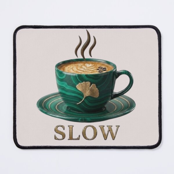 Item preview, Deep Jade Slow Coffee Ritual designed and sold by Northern Glow Art.