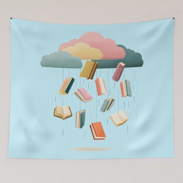 Item preview, Raining Books designed and sold by bubblyrainbow.