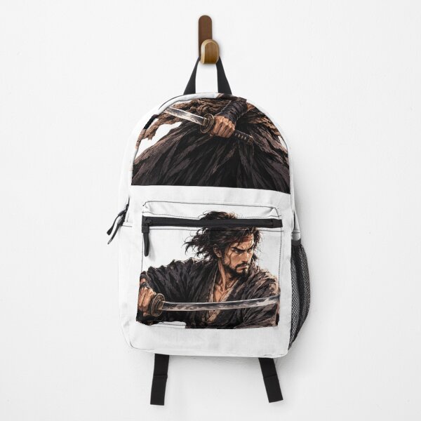 Item preview, Original Dual Katana Samurai Warrior - Japanese Ink Style Art designed and sold by WISDOMCHARLES.