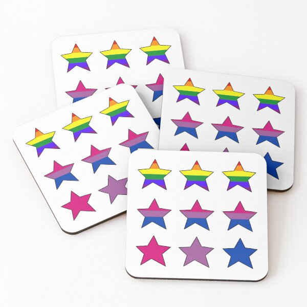 Item preview, Bisexual pride stars ☆ designed and sold by xSt4rdustxart.