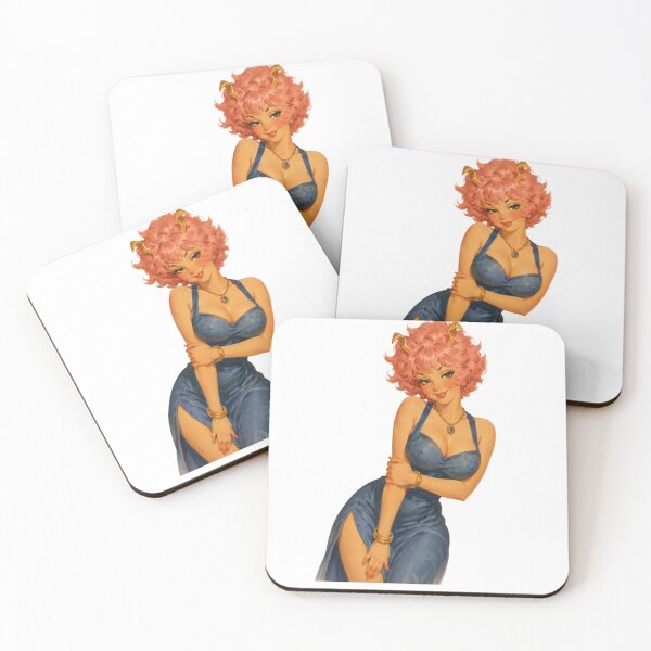 Item preview, Ashido Pin Up | Anime Hero Girl Vintage Style Illustration designed and sold by Cosplayvintage.